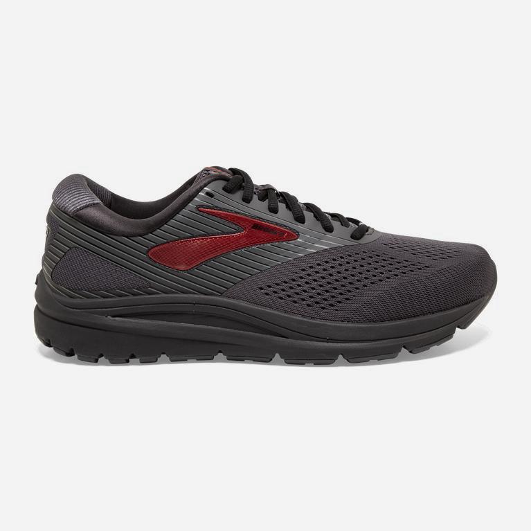 Ténis Brooks Addiction 14 Sapatos De Caminhada Homem Pretas/Vermelhas/Escuro Pretas (49561BGVU)